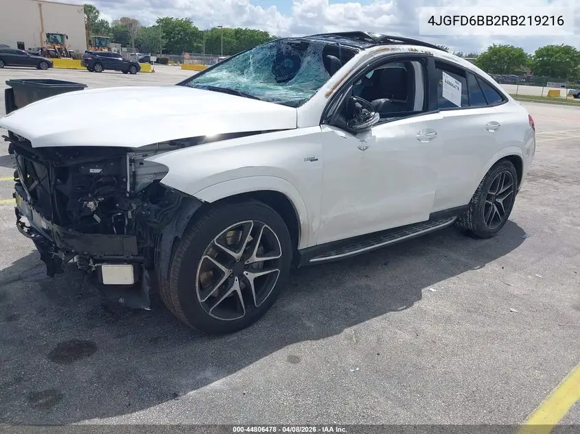 2024 Mercedes-Benz Amg Gle 53 Coupe 4Matic+ VIN: 4JGFD6BB2RB219216 Lot: 44806478
