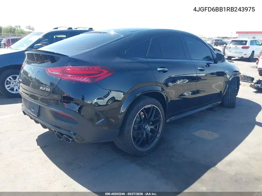 2024 Mercedes-Benz Amg Gle 53 Coupe 4Matic+ VIN: 4JGFD6BB1RB243975 Lot: 45202246