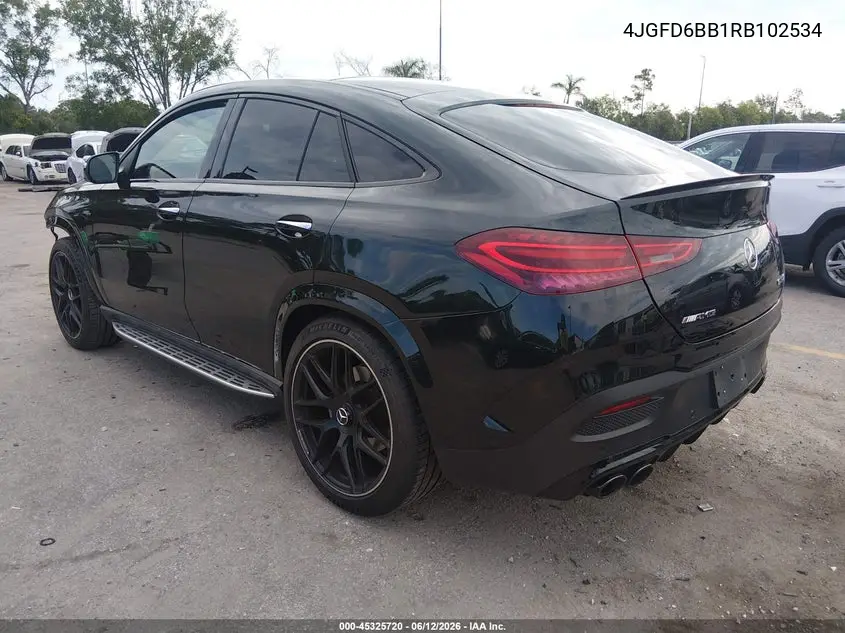 2024 Mercedes-Benz Amg Gle 53 Coupe 4Matic+ VIN: 4JGFD6BB1RB102534 Lot: 45325720