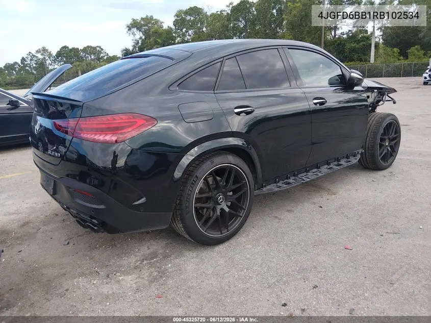 2024 Mercedes-Benz Amg Gle 53 Coupe 4Matic+ VIN: 4JGFD6BB1RB102534 Lot: 45325720