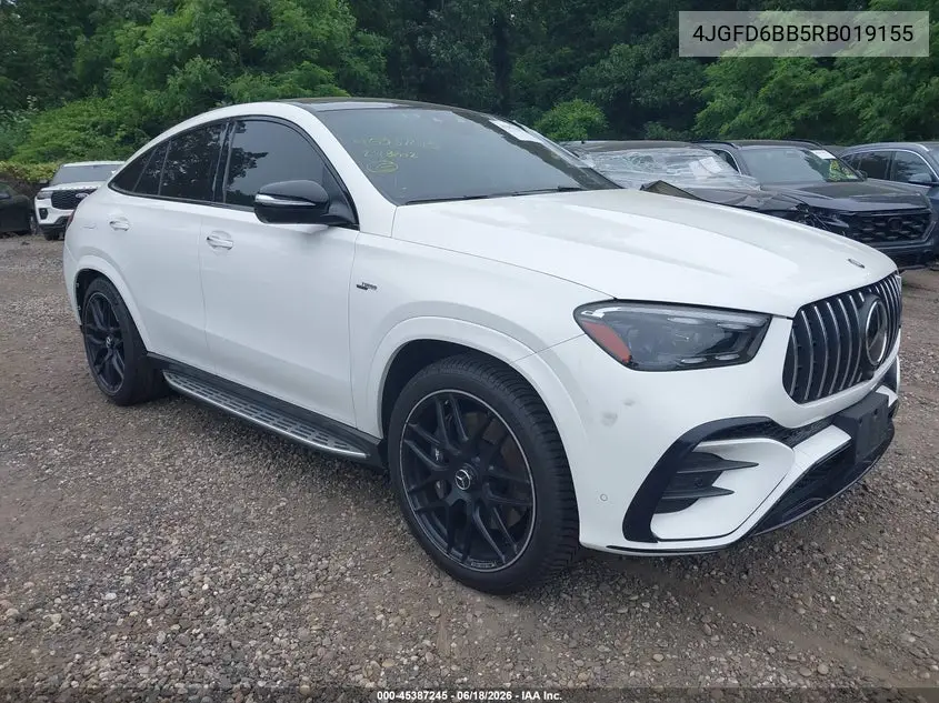2024 Mercedes-Benz Amg Gle 53 Coupe 4Matic+ VIN: 4JGFD6BB5RB019155 Lot: 45387245