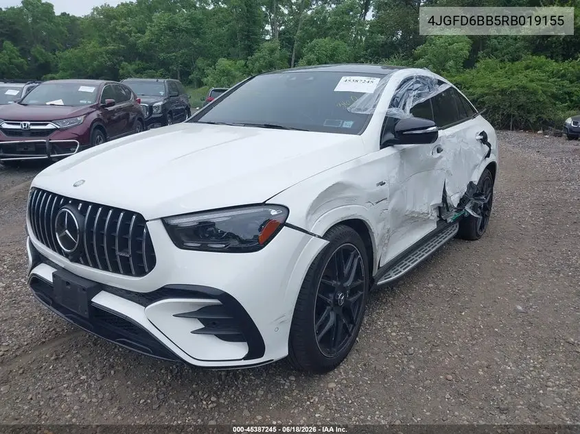 2024 Mercedes-Benz Amg Gle 53 Coupe 4Matic+ VIN: 4JGFD6BB5RB019155 Lot: 45387245