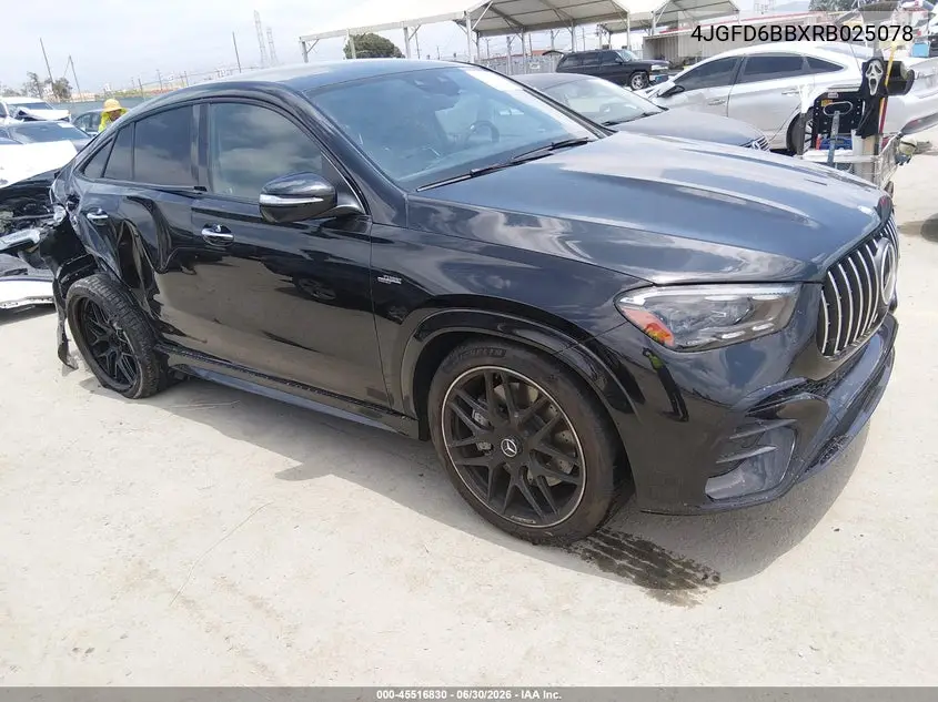 2024 Mercedes-Benz Amg Gle 53 Coupe 4Matic+ VIN: 4JGFD6BBXRB025078 Lot: 45516830