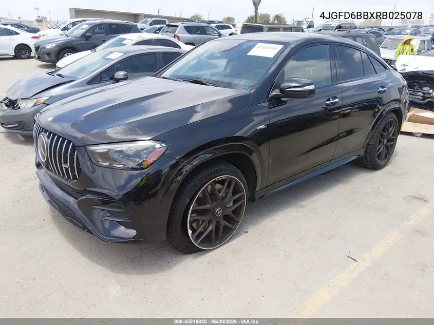 2024 Mercedes-Benz Amg Gle 53 Coupe 4Matic+ VIN: 4JGFD6BBXRB025078 Lot: 45516830