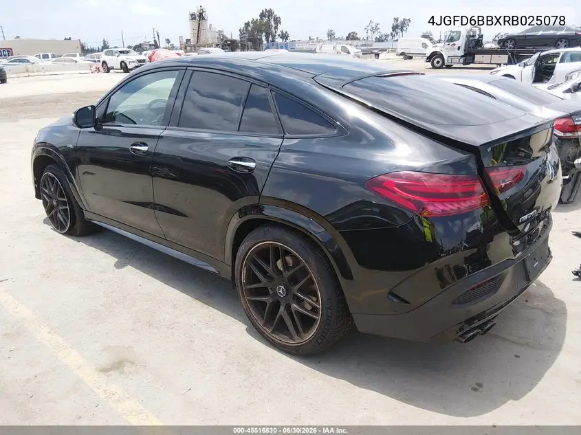 2024 Mercedes-Benz Amg Gle 53 Coupe 4Matic+ VIN: 4JGFD6BBXRB025078 Lot: 45516830