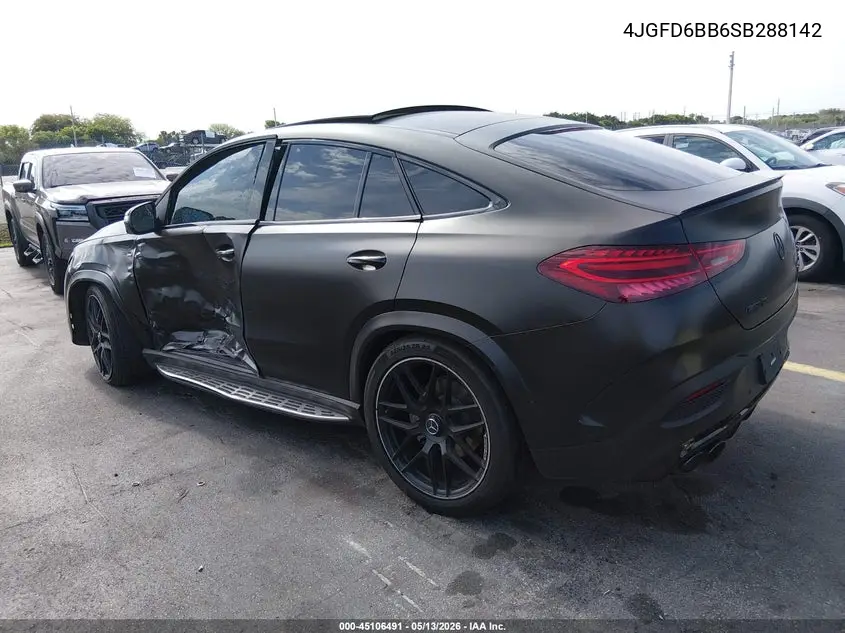 2025 Mercedes-Benz Amg Gle 53 Coupe 4Matic+ VIN: 4JGFD6BB6SB288142 Lot: 45106491