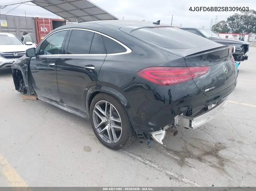 2025 Mercedes-Benz Amg Gle 53 Coupe 4Matic+ VIN: 4JGFD6BB2SB309603 Lot: 45211485