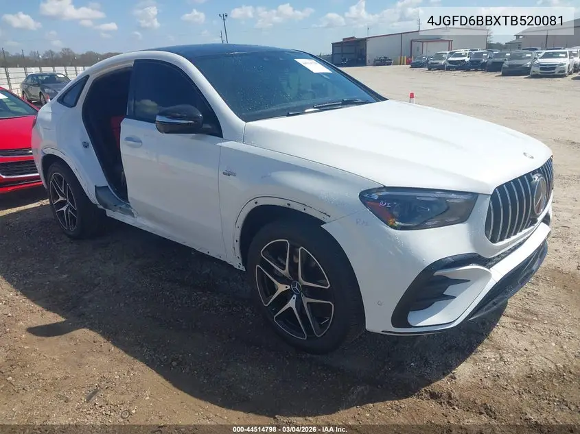 2026 Mercedes-Benz Amg Gle 53 Coupe 4Matic+ VIN: 4JGFD6BBXTB520081 Lot: 44514798