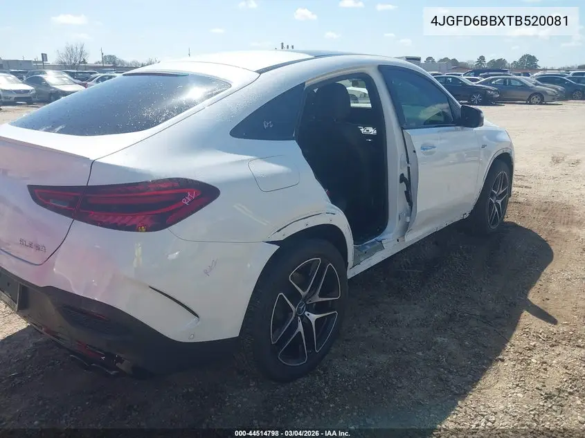 2026 Mercedes-Benz Amg Gle 53 Coupe 4Matic+ VIN: 4JGFD6BBXTB520081 Lot: 44514798