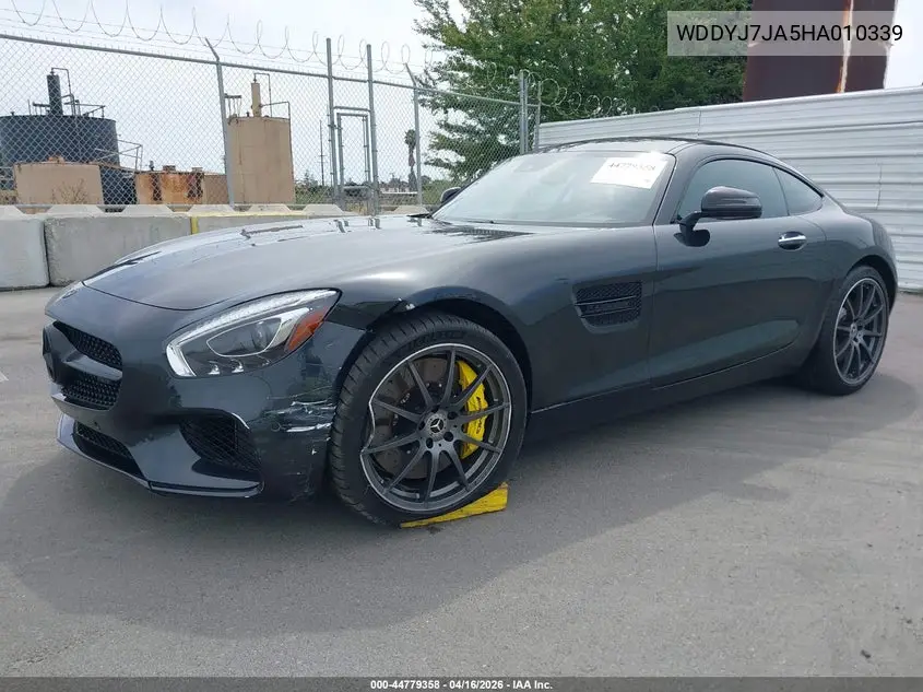 2017 Mercedes-Benz Amg Gt S VIN: WDDYJ7JA5HA010339 Lot: 44779358