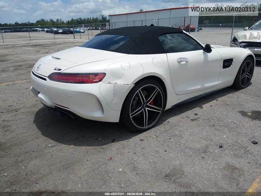 2018 Mercedes-Benz Amg Gt C VIN: WDDYK8AA1JA020312 Lot: 45237031