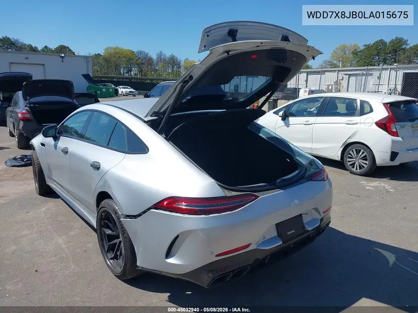 2020 Mercedes-Benz Amg Gt 63 4-Door Coupe VIN: WDD7X8JB0LA015675 Lot: 45032940