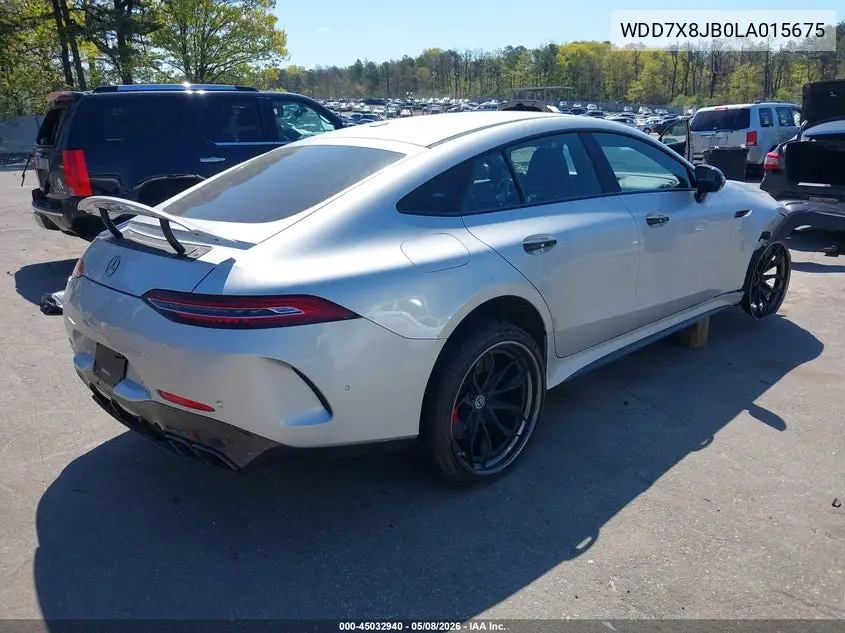 2020 Mercedes-Benz Amg Gt 63 4-Door Coupe VIN: WDD7X8JB0LA015675 Lot: 45032940