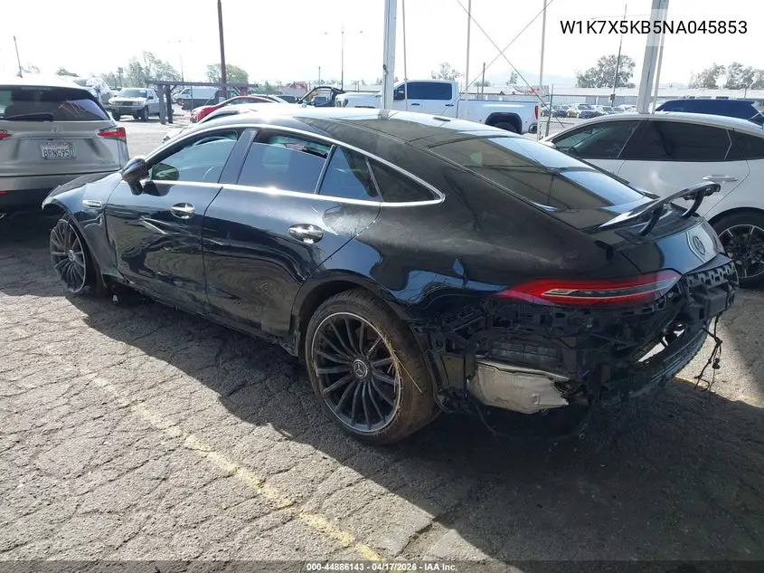 2022 Mercedes-Benz Amg Gt 43 4-Door Coupe VIN: W1K7X5KB5NA045853 Lot: 44886143