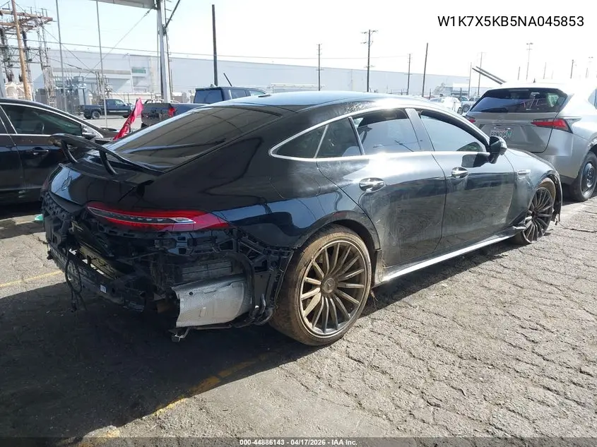 2022 Mercedes-Benz Amg Gt 43 4-Door Coupe VIN: W1K7X5KB5NA045853 Lot: 44886143
