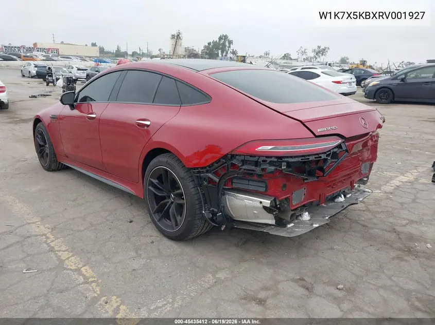 2024 Mercedes-Benz Amg Gt 43 4-Door Coupe VIN: W1K7X5KBXRV001927 Lot: 45435412