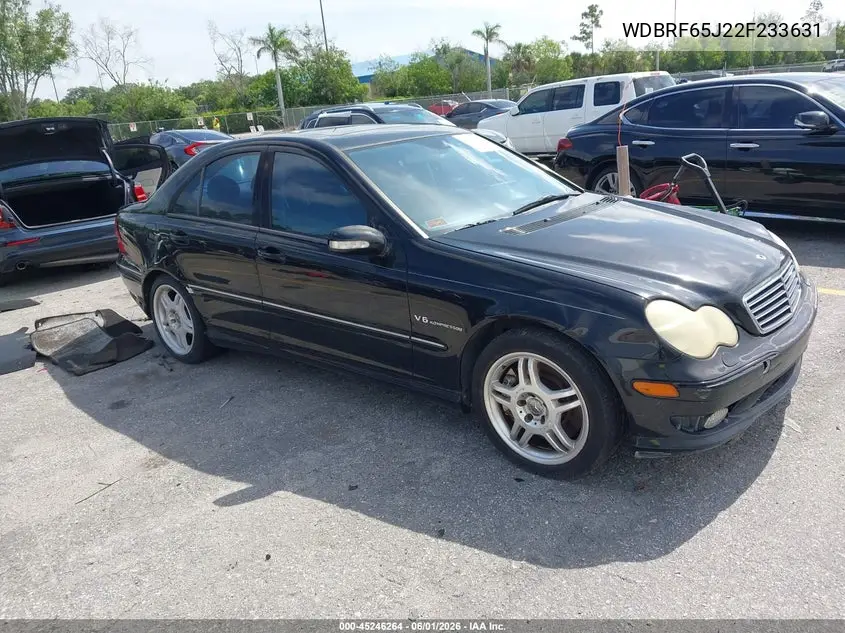 2002 Mercedes-Benz C 32 Amg VIN: WDBRF65J22F233631 Lot: 45246264