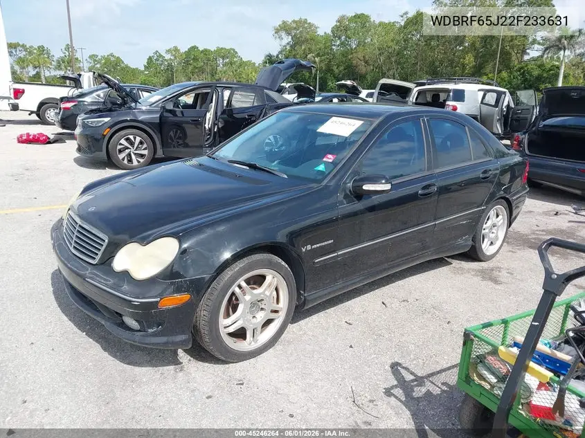 2002 Mercedes-Benz C 32 Amg VIN: WDBRF65J22F233631 Lot: 45246264