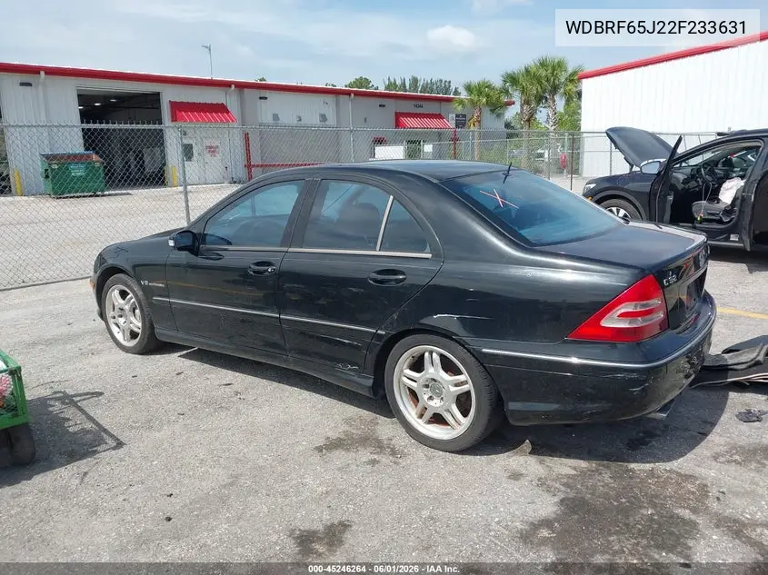2002 Mercedes-Benz C 32 Amg VIN: WDBRF65J22F233631 Lot: 45246264