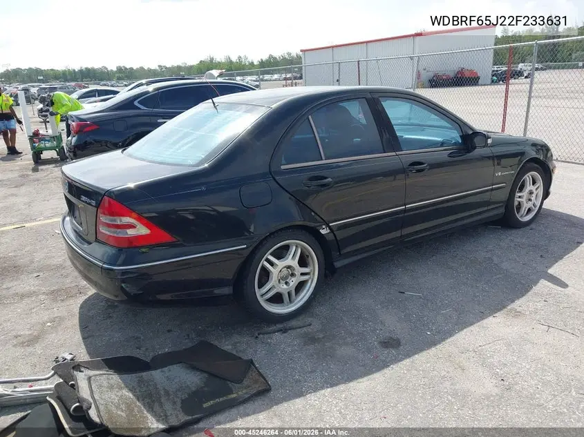 2002 Mercedes-Benz C 32 Amg VIN: WDBRF65J22F233631 Lot: 45246264