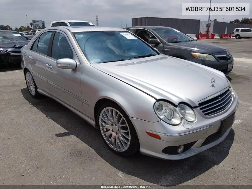 2005 Mercedes-Benz C 55 Amg VIN: WDBRF76J35F601534 Lot: 45445633