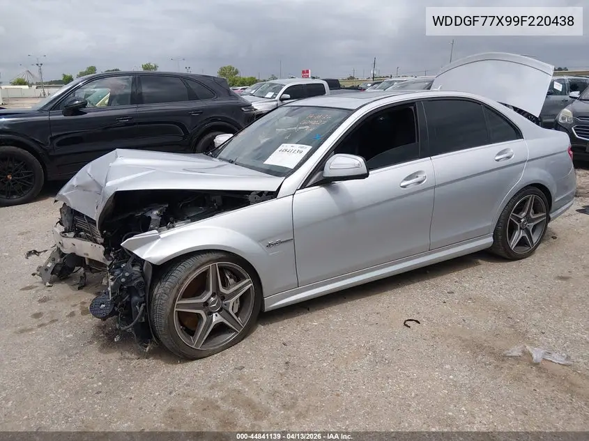 2009 Mercedes-Benz C 63 Amg VIN: WDDGF77X99F220438 Lot: 44841139
