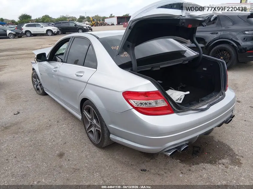 2009 Mercedes-Benz C 63 Amg VIN: WDDGF77X99F220438 Lot: 44841139