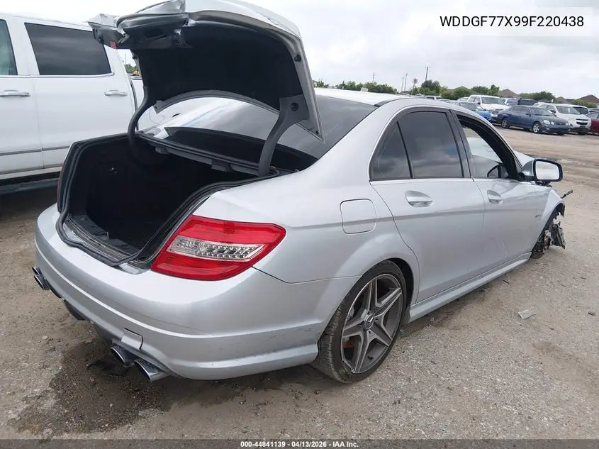 2009 Mercedes-Benz C 63 Amg VIN: WDDGF77X99F220438 Lot: 44841139