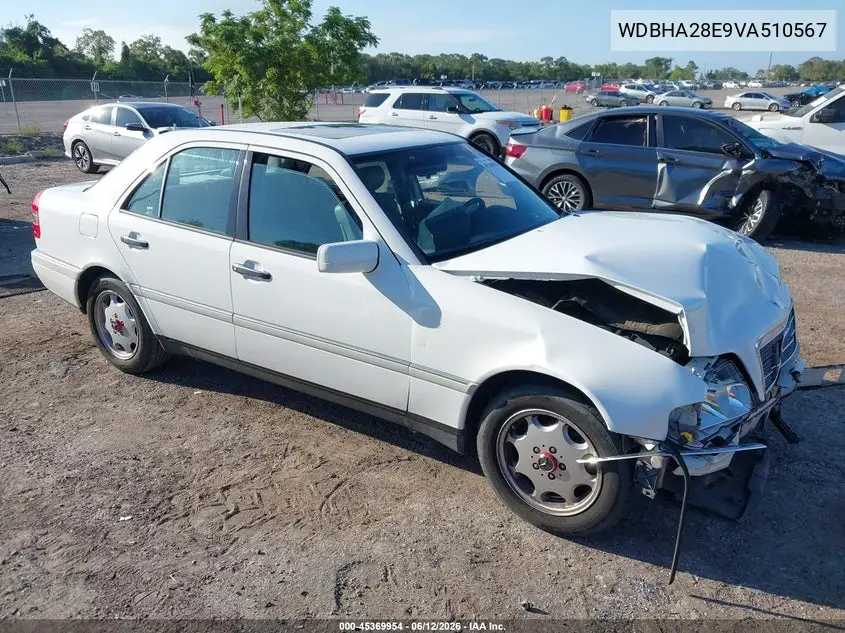 1997 Mercedes-Benz C 280 VIN: WDBHA28E9VA510567 Lot: 45369954