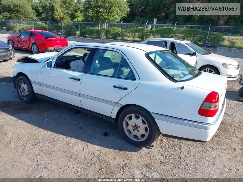 1997 Mercedes-Benz C 280 VIN: WDBHA28E9VA510567 Lot: 45369954