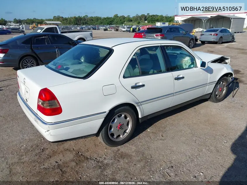 1997 Mercedes-Benz C 280 VIN: WDBHA28E9VA510567 Lot: 45369954