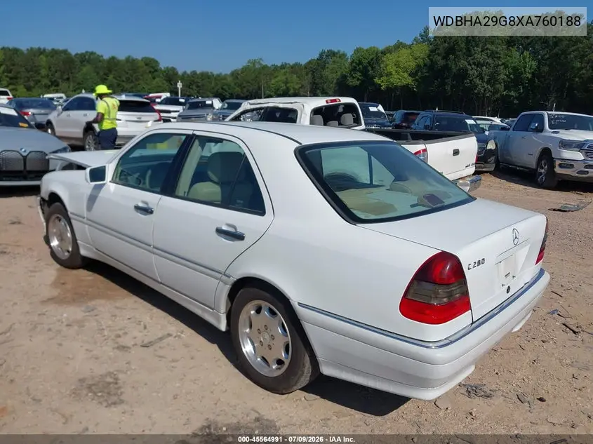 1999 Mercedes-Benz C 280 VIN: WDBHA29G8XA760188 Lot: 45564991