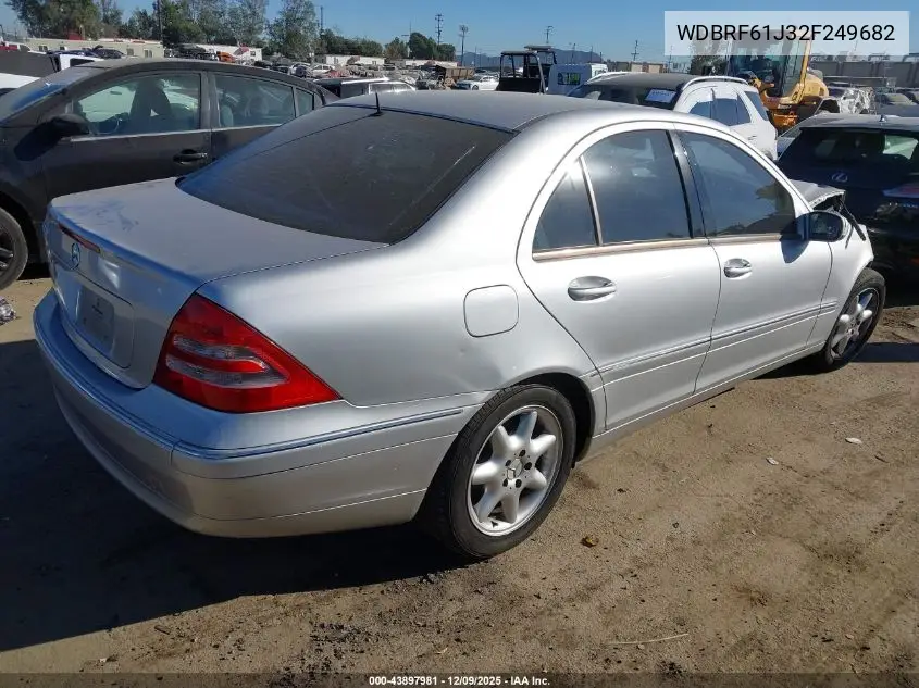 WDBRF61J32F249682 2002 Mercedes-Benz C 240