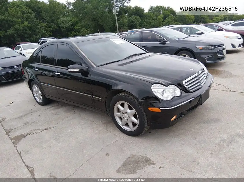 2002 Mercedes-Benz C 320 VIN: WDBRF64J42F236516 Lot: 45178846