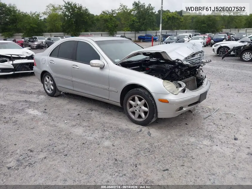2002 Mercedes-Benz C 240 VIN: WDBRF61J52E007532 Lot: 45402774