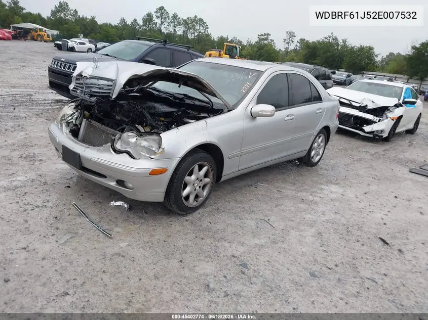 2002 Mercedes-Benz C 240 VIN: WDBRF61J52E007532 Lot: 45402774