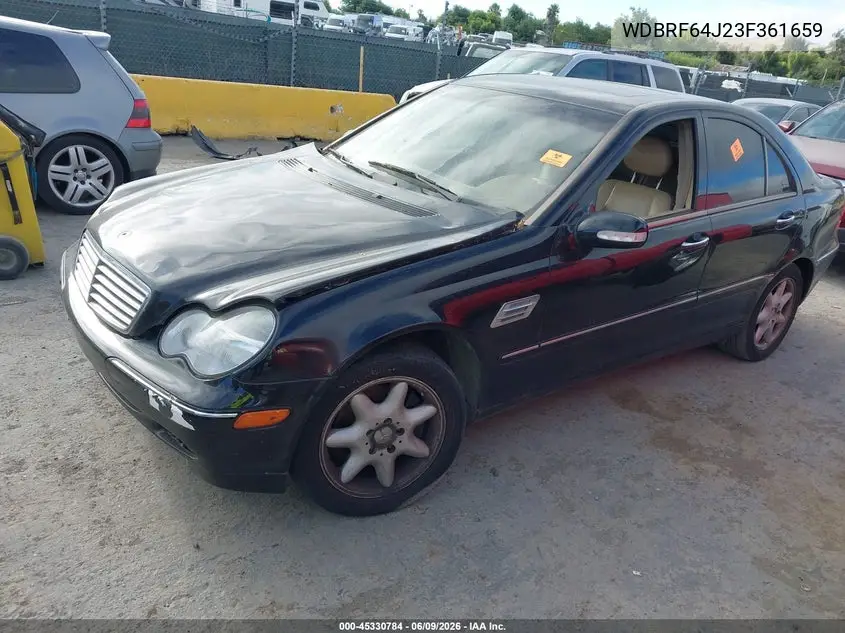 2003 Mercedes-Benz C 320 Sport VIN: WDBRF64J23F361659 Lot: 45330784