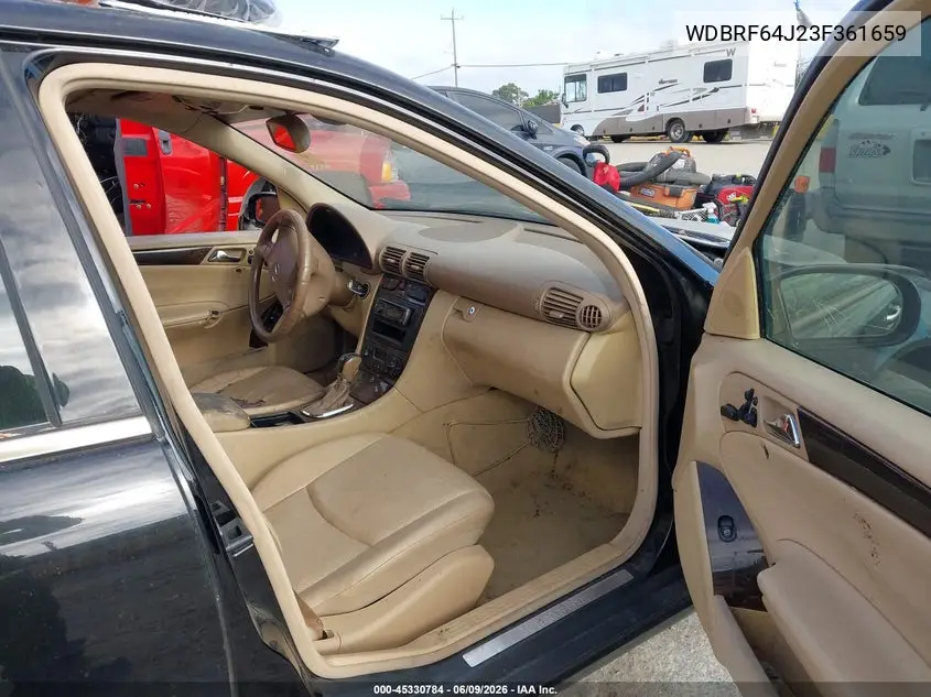 2003 Mercedes-Benz C 320 Sport VIN: WDBRF64J23F361659 Lot: 45330784