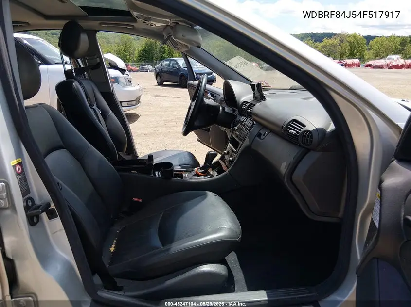 2004 Mercedes-Benz C 320 4Matic VIN: WDBRF84J54F517917 Lot: 45247104