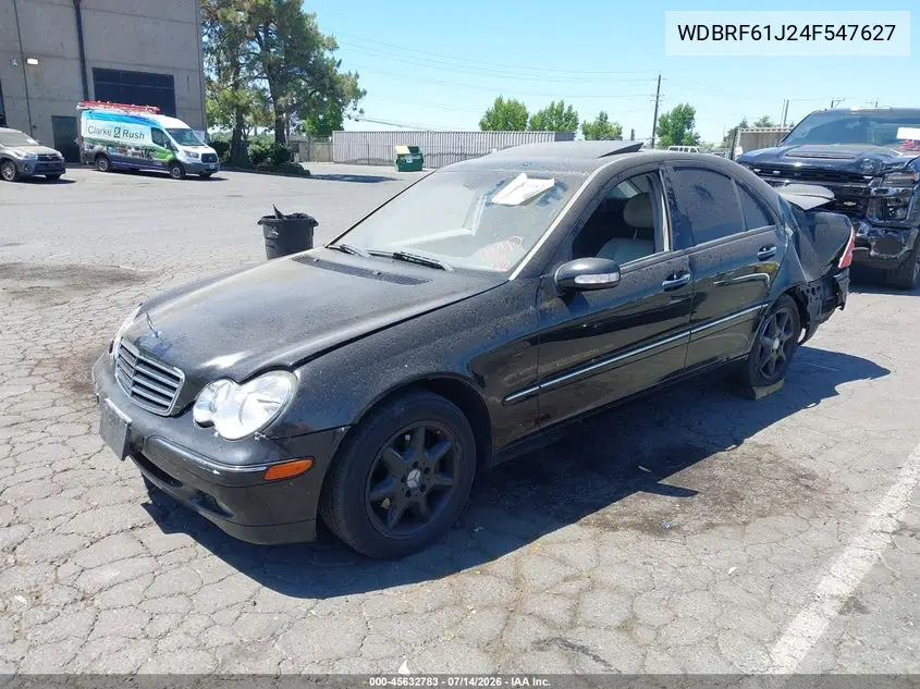 2004 Mercedes-Benz C 240 VIN: WDBRF61J24F547627 Lot: 45632783
