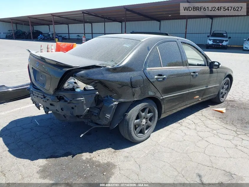 2004 Mercedes-Benz C 240 VIN: WDBRF61J24F547627 Lot: 45632783