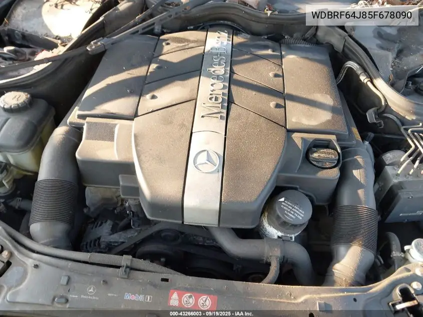 WDBRF64J85F678090 2005 Mercedes-Benz C 320 Luxury/Sport