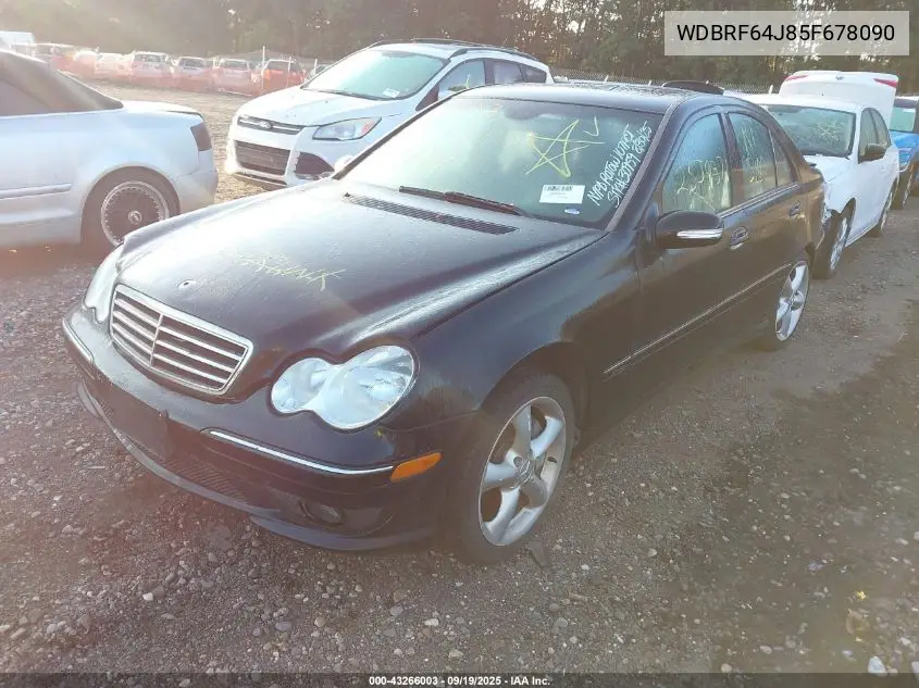 WDBRF64J85F678090 2005 Mercedes-Benz C 320 Luxury/Sport
