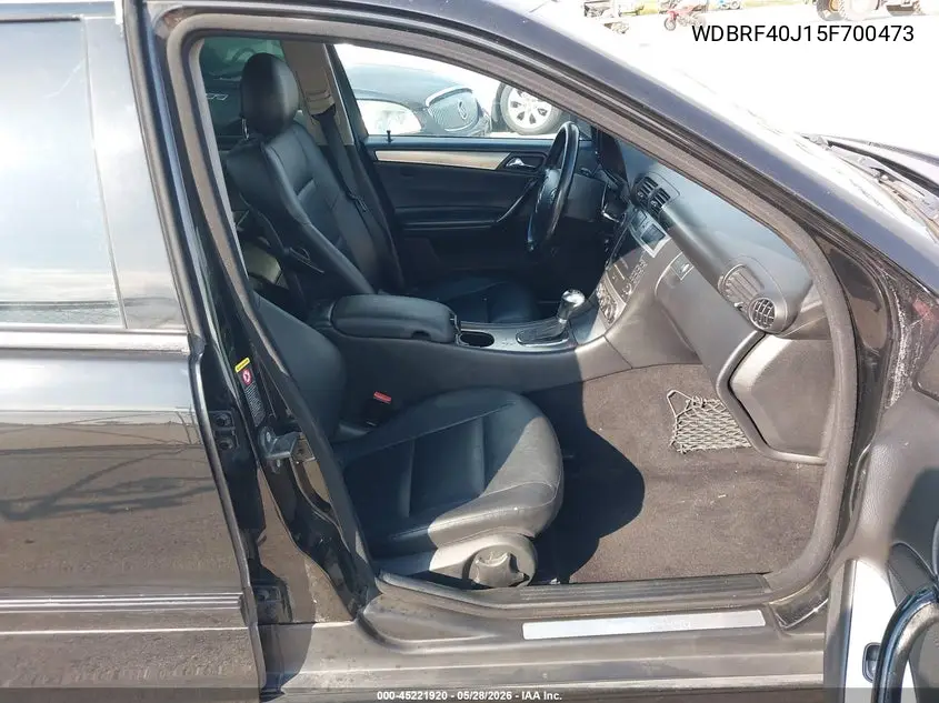 2005 Mercedes-Benz C 230 Kompressor Sport VIN: WDBRF40J15F700473 Lot: 45221920