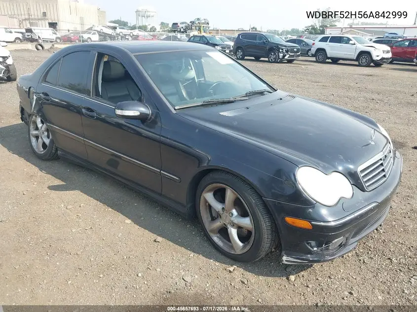 2006 Mercedes-Benz C 230 Sport VIN: WDBRF52H56A842999 Lot: 45657693
