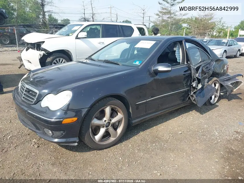 2006 Mercedes-Benz C 230 Sport VIN: WDBRF52H56A842999 Lot: 45657693