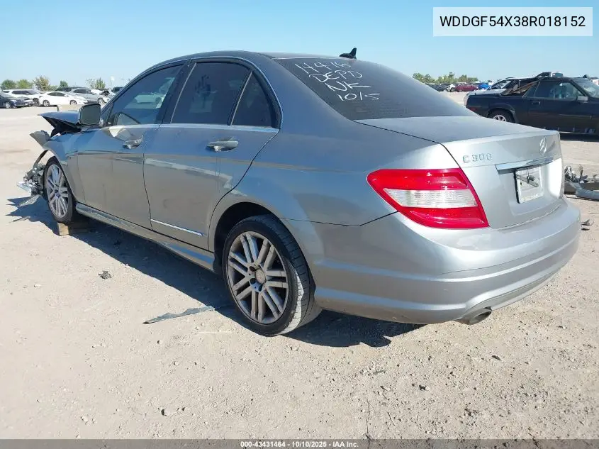 WDDGF54X38R018152 2008 Mercedes-Benz C 300 Sport