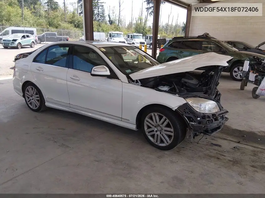 2008 Mercedes-Benz C 300 Luxury/Sport VIN: WDDGF54X18F072406 Lot: 45640575