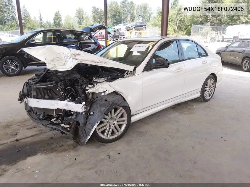 2008 Mercedes-Benz C 300 Luxury/Sport VIN: WDDGF54X18F072406 Lot: 45640575