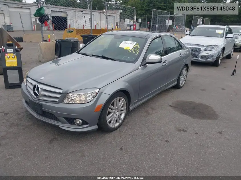 2008 Mercedes-Benz C 300 Luxury 4Matic/Sport 4Matic VIN: WDDGF81X88F145048 Lot: 45678917